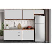 Cozinha Completa Firenze 5 Peças (3Aéreos+2Balcões) C5P156 Amendola/Nude Prime TX - Demóbile