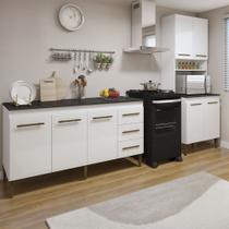 Cozinha Completa Guarujá 7 Portas 3 Gavetas Kaiki Móveis Cozinha Completa Guarujá 7 Portas 3 Gavetas Kaiki Móveis