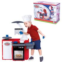 Cozinha Completa Infantil De Menino Classic Grande Com Pia Geladeira Fogão Brinquedos Cotiplás