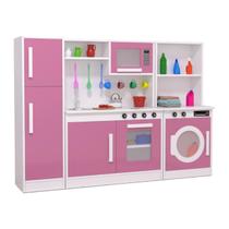 Cozinha Completa Infantil + Máquina de Lavar e Geladeira MDF - MC Barreto