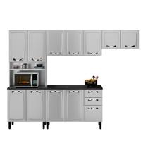 Cozinha Completa Itatiaia Aço 4 Peças 12 Portas com Nicho para Forno New Premium Branco Neve