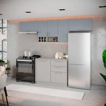 Cozinha Completa Itatiaia Essence 280cm em Madeira Fendi/Gris