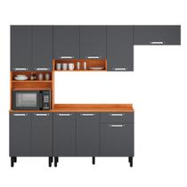 Cozinha Completa Itatiaia Vegas Cinamomo/Grafite