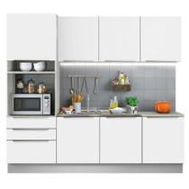 Cozinha Completa Lux Com Armário E Balcão 7 Portas 3 Gavetas Cozinha Completa Lux Com Armário E Balcão 7 Portas 3 Gavetas