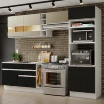 Cozinha Completa Madesa Cristal com Armário e Balcão (Sem Tampo e Pia)