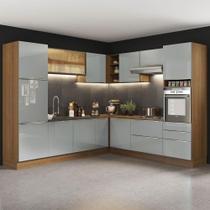 Cozinha Completa Madesa de Canto com Armário e Balcão