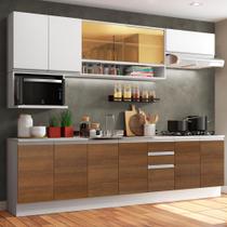 Cozinha Completa Madesa Genova com Armário e Balcão (Sem Tampo e Pia) Cozinha Completa Madesa Genova com Armário e Balcão (Sem Tampo e Pia)