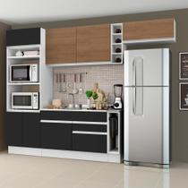 Cozinha Completa Madesa Safira com Armário e Balcão (Sem Tampo e Pia) Cozinha Completa Madesa Safira com Armário e Balcão (Sem Tampo e Pia)