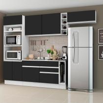 Cozinha Completa Madesaa Com Armário E Balcão Branco/preto