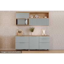 Cozinha Completa Marquesa Gourmet 4 Peças ( 2 Aéreos + 2 Balcões) C4P20 Nature/Verde - Nesher