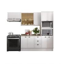 Cozinha Completa Milla Pop 100% Mdf Armário E Balcão Branco Carraro Cozinha Completa Milla Pop 100% Mdf Armário E Balcão Branco Carraro