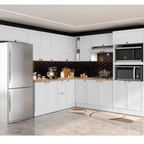 Cozinha Completa Modulada 10 Peças 17 Portas 2 Gavetas com Torre Quente Unna Yescasa Branco/Espresso Cozinha Completa Modulada 10 Peças 17 Portas 2 Gavetas com Torre Quente Unna Yescasa Branco/Espresso