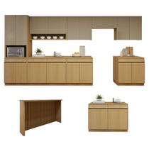 Cozinha Completa Modulada 10 Peças 17 Portas 5 Gavetas com Rodapé 100% MDF Simone Mendes Cozinha Completa Modulada 10 Peças 17 Portas 5 Gavetas com Rodapé 100% MDF Simone Mendes