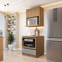 Cozinha Completa Modulada 2 Peças 1 Porta 1 Gaveta com Rodapé Norten