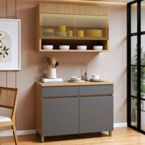 Cozinha Completa Modulada 2 Peças 3 Portas 2 Gavetas 100% Mdf Realeza Premium Cozinha Completa Modulada 2 Peças 3 Portas 2 Gavetas 100% Mdf Realeza Premium