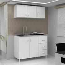 Cozinha Completa Modulada 2 Peças Branco/Diversas Cores Cozinha Completa Modulada 2 Peças Branco/Diversas Cores