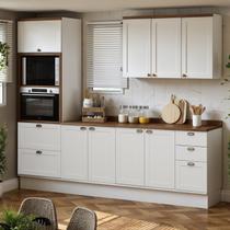 Cozinha Completa Modulada 4 Peças 100% Mdf com Tampos Iluminata Cozinha Completa Modulada 4 Peças 100% Mdf com Tampos Iluminata