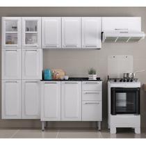 Cozinha Completa Modulada 4 Peças 13 Portas 2 Gavetas Luce Itatiaia Branco