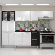 Cozinha Completa Modulada 4 Peças 13 Portas 2 Gavetas Tarsila Itatiaia Branco/Neve