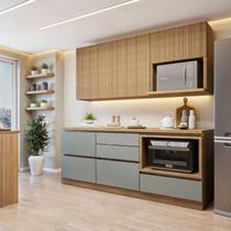 Cozinha Completa Modulada 4 Peças 5 Portas 4 Gavetas com Rodapé Norten Cozinha Completa Modulada 4 Peças 5 Portas 4 Gavetas com Rodapé Norten
