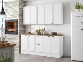 Cozinha Completa Modulada 4 Peças 9 Portas 2 Gavetas Unna Yescasa Branco Cozinha Completa Modulada 4 Peças 9 Portas 2 Gavetas Unna Yescasa Branco