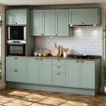Cozinha Completa Modulada 5 Peças 100% Mdf Modelo Americano Provençal Iluminata Cozinha Completa Modulada 5 Peças 100% Mdf Modelo Americano Provençal Iluminata