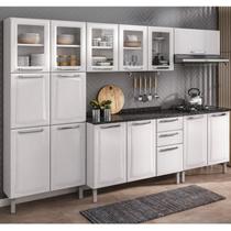 Cozinha Completa Modulada 5 Peças 15 Portas 2 Gavetas Tarsila Itatiaia Branco/Neve Cozinha Completa Modulada 5 Peças 15 Portas 2 Gavetas Tarsila Itatiaia Branco/Neve