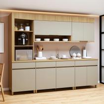 Cozinha Completa Modulada 5 Peças 8 Portas 4 Gavetas Torre Angular 100% Mdf Realeza Premium