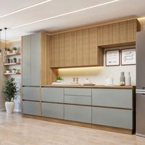 Cozinha Completa Modulada 5 Peças 8 Portas 6 Gavetas com Rodapé Norten