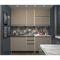 Cozinha Completa Modulada 5 Peças com Armários e Balcões Linea Luciane Móveis Cozinha Completa Modulada 5 Peças com Armários e Balcões Linea Luciane Móveis