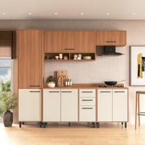 Cozinha Completa Modulada 5 Peças com Paneleiro Havana Multimóveis CR20335 Cozinha Completa Modulada 5 Peças com Paneleiro Havana Multimóveis CR20335