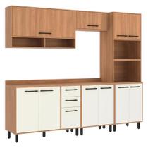 Cozinha Completa Modulada 5 Peças Com Torre Quente Havana Multimóveis Cr20333 Rovere/champanhe Cozinha Completa Modulada 5 Peças Com Torre Quente Havana Multimóveis Cr20333 Rovere/champanhe