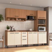Cozinha Completa Modulada 5 Peças com Torre Quente Havana Multimóveis CR20333 Cozinha Completa Modulada 5 Peças com Torre Quente Havana Multimóveis CR20333