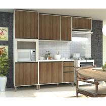 Cozinha Completa Modulada 5 Peças Nicho Microondas Armários Balcões com Tampo Linea Luciane Móveis Cozinha Completa Modulada 5 Peças Nicho Microondas Armários Balcões com Tampo Linea Luciane Móveis