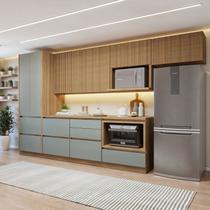 Cozinha Completa Modulada 6 Peças 7 Portas 7 Gavetas com Rodapé Norten