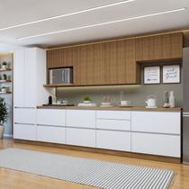 Cozinha Completa Modulada 7 Peças 10 Portas 7 Gavetas com Rodapé Norten Cozinha Completa Modulada 7 Peças 10 Portas 7 Gavetas com Rodapé Norten