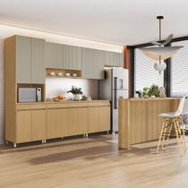 Cozinha Completa Modulada 7 Peças com Ilha Simone Mendes Cozinha Completa Modulada 7 Peças com Ilha Simone Mendes
