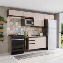 Cozinha Completa Modulada 8 Peças 8 Portas 100% MDF Aurora Espresso Móveis