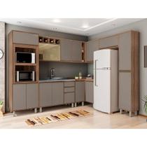 Cozinha Completa Modulada 9 Peças C/Armário E Balcão Mel Cozinha Completa Modulada 9 Peças C/Armário E Balcão Mel