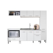 Cozinha Completa Modulada 9 Portas Larissa Branco Cozinha Completa Modulada 9 Portas Larissa Branco