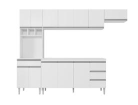 Cozinha Completa Modulada Andreia 5 peças 280cm - Ajl Móveis
