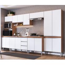 Cozinha Completa Modulada Athena 6 Peças 15 PT 3 GV Freijó Branco