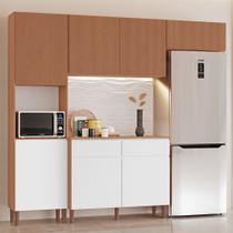 Cozinha Completa Modulada Bali New 100% MDF Tuboarte 7 Portas e 2 Gavetas