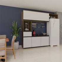 Cozinha Completa Modulada Júlia - 4 Peças - Armário + Paneleiro + Balcão + Aéreo