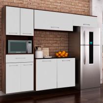 Cozinha Completa Modulada Light - 4 Peças - Armário + Paneleiro + Balcão + Aéreo - Inove