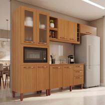 Cozinha Completa Modulada Milão 100 MDF com Balcão 9 Portas 3 Gavetas e Adega Cozinha Completa Modulada Milão 100 MDF com Balcão 9 Portas 3 Gavetas e Adega
