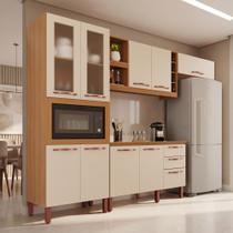 Cozinha Completa Modulada Milão 100 MDF com Balcão 9 Portas 3 Gavetas e Adega Cozinha Completa Modulada Milão 100 MDF com Balcão 9 Portas 3 Gavetas e Adega
