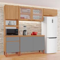 Cozinha Completa Modulada Riviera 100 MDF com 7 Portas e 1 Gaveta - MH Móveis