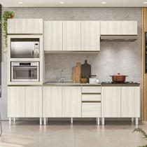 Cozinha Completa Modulada Torre Quente 5 Peças 100% MDF Angela Branco/Bianco Tok Cozinha Completa Modulada Torre Quente 5 Peças 100% MDF Angela Branco/Bianco Tok