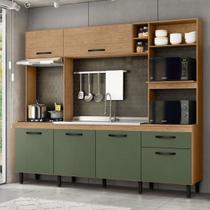 Cozinha Completa Modular Compacta com Torre Quente 6 portas Zoe
